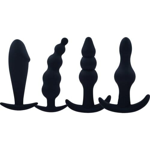 Soft Silicone Anal Butt Plug Vaginal G-spot Stimulation Vibrator Backyard Bead Masturbation Anal Dildo Sex Toys for Women Gay