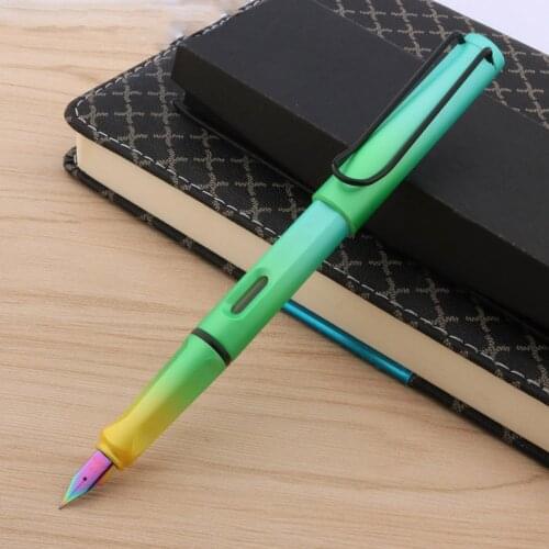 Silver black metal pen piece student popular paste Diamond design gift Fountain Pen