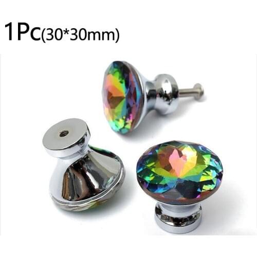 Diamond Shape Knobs Cupboard Drawer Pull Door Kitchen Crystal Cabinet Furniture Wardrobe Handles Pull Hardware