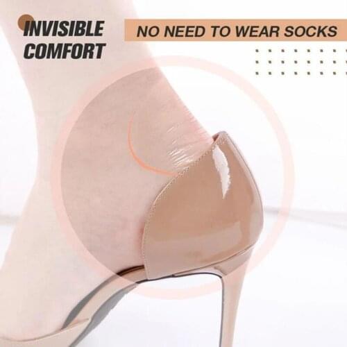 Self-adhesive Invisible Heel Anti-wear Sticker Heel Cushion Inserts Extra Soft Clear Heel Grip -MX8