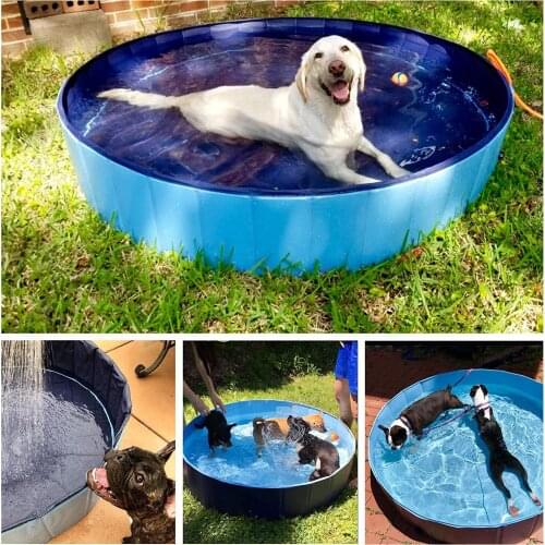 Dog Pool Foldable Dog Swimming Pool Pet Bath Swimming Tub Bathtub Pet Swimming Pool Collapsible Bathing Pool for Dogs Cats Kids