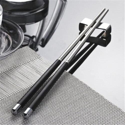 Alloy Chinese Chopstick Rest Chopsticks Holder Spoon Stand Rack Pillow Shape Frame Art Craft Fashion Kitchen Tools