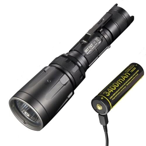 NITECORE SRT7GT Tactical Flashlight CREE XP-L HI V3 RGB UV light max 1000 lumen beam throw 450M Smart Selector Ring Torch