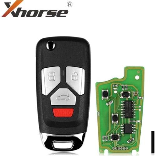 Xhorse VVDI Flip Key Universal Remote Key Wired XKAU02EN Key for AUDI Type 1Piece