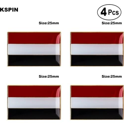 Yemen Brooches Lapel Pin Flag badge Brooch Pins Badges 4pcs