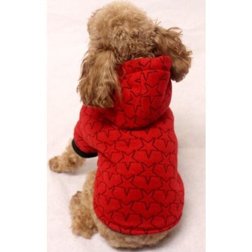 1pcs pet dog cat fashion star jacket clothes doggy warm soft overcoat costume puppy coats clothing dogs cats outwear apparel