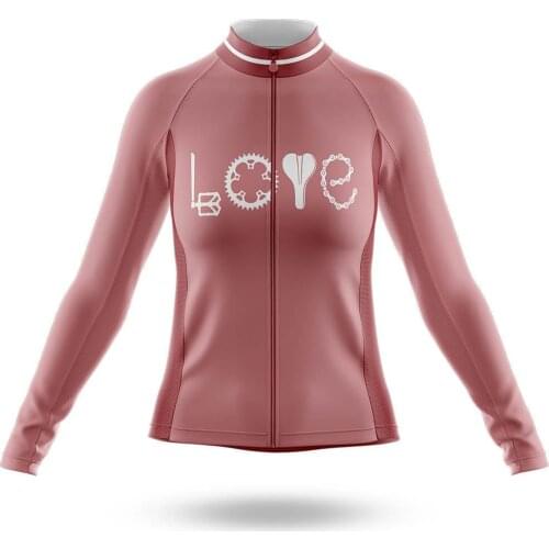 2021 Love Cycling Cycling Jersey Long Sleeve Clothing Race Road Bike Shirts Bicycle Tops MTB Uniform Maillot