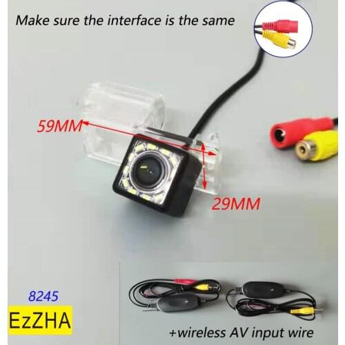 4 8 12 LED light HD Dynamic Trajectory Wireless Car Rear View Backup Parking Camera For Ford Kuga Escape Edge 2017 2018 2019