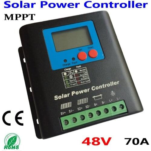 48V 70A 80A Automatic MPPT Controller Solar Charge Controller for Solar wind System