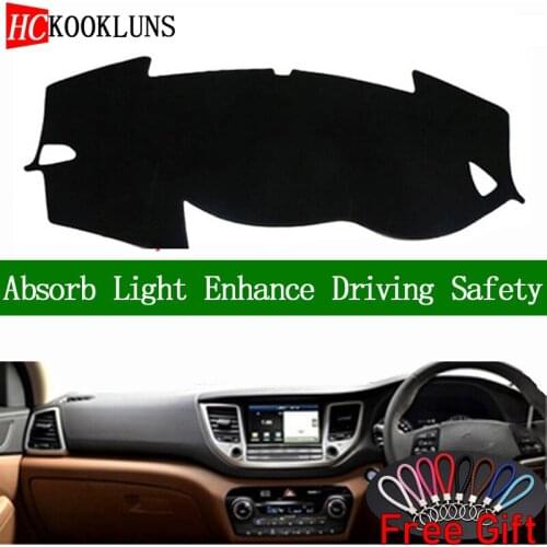 For Hyundai Tucson 3rd 2016 2017 2018 Right Hand Drive Dashboard Cover Car Stickers Dash Mat Carpet Interior Accessories
