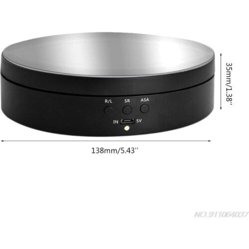 3 Speeds Electric Rotating Display Stand Mirror Turntable Jewelry Holder Battery USB Power N30 20 Dropshipping