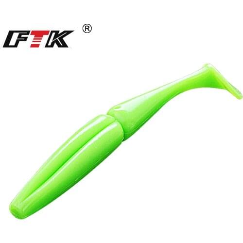FTK Fishing Lures 75mm 100mm Wobblers Carp Fishing Soft Lures Silicone Artificial Baits for Fishing Bass Pike