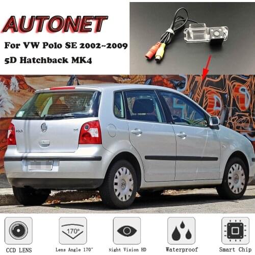 AUTONET Backup Rear View camera For Volkswagen VW Polo SE 5D Hatchback MK4 2002~2009 /license plate camera/parking Camera