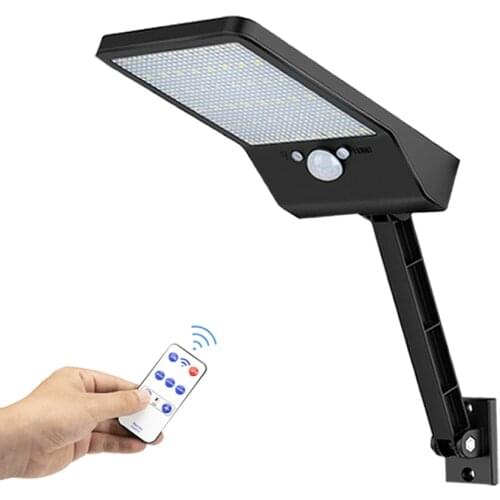 KL LED-Garden-Wall-Lamp-Light Solar-Lamp Gutter Waterproof Ip65 Rotab Motion Sensor Powered Remote control#z