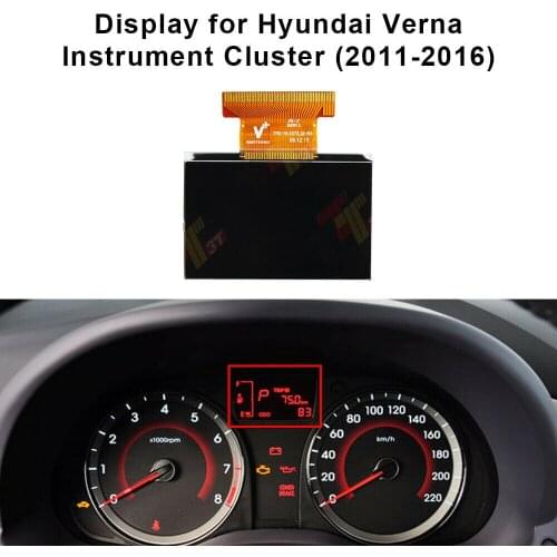 Cluster LCD Display Pixel Repair Screen for Hyundai Verna Instrument Dashboard Speedo