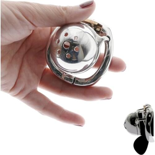 MICRO CHASTITY CAGE super small Stainless Steel cock cage With With arc-shaped Cock Ring Sex Toys Men Chastity Belt BDSM