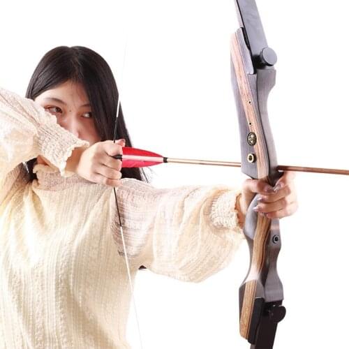 Adult Archery Target Shooting Sports Shooting 30-50 Lb Recurve Bow Hunting Bow High Quality Recurve Bow With Wooden Handle