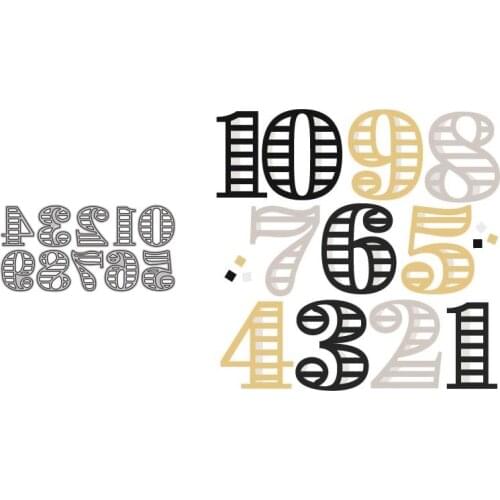 Metal Cutting Dies Numbers 1 to 10 Scrapbook Carving Paper Card Stamping Mold New Diy 2021