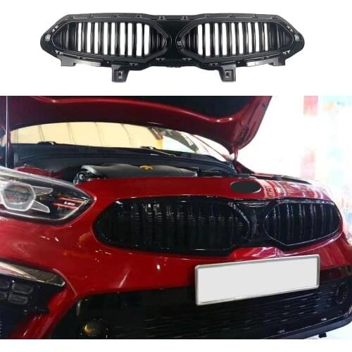 Modified For Cerato Racing Grill Mesh For Cerato 2020 2021 Front Bumper Mask Mesh Cover Grill Grills For Trims Radiator Grille