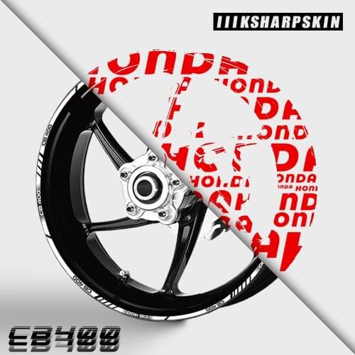 New motorcycle covers the rim edge decoration inner ring protection tire sticker reflective waterproof for HONDA CB400 CB 400