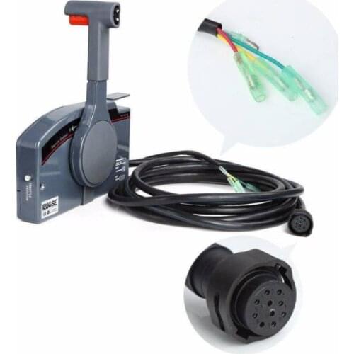 New Outboard Remote Control Box With 10Pin Cable Right Side PUSH Throttle OEM