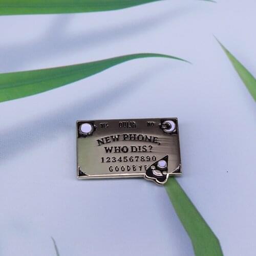 New Phone, Who Dis Ouija Board enamel pin