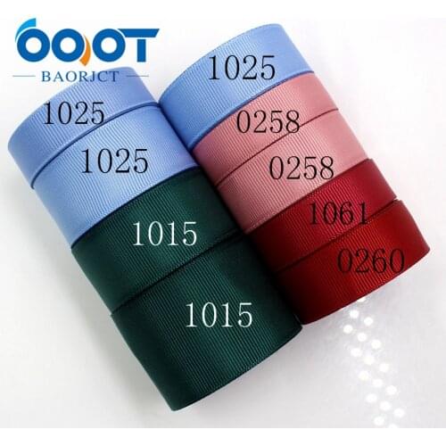 OOOT BAORJCT 18825 , Solid Color Grosgrain Ribbon 10 yards , DIY handmade clothing accessories , Jewelry & Accessories