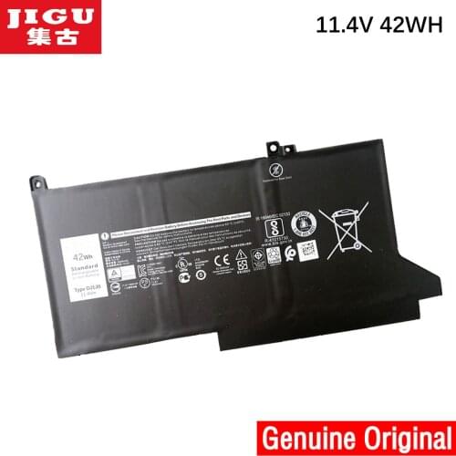 JIGU Original Laptop Battery DJ1JO For Dell For Latitude 12 7000 7280 7480 11.4V 42WH