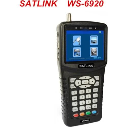 Original SATLINK WS-6920 DVB-S/S2 Digital Satellite Finder Meter with MPEG-2/MPEG-4 3.5inch TFT LCD Screen QPSK/8PSK/16APSK