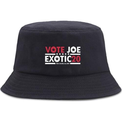 Tiger King Joe Funny Print Bucket Hat Cotton Outdoor Fishermans Caps Unisex Sun Shade Beach Cap Fashion Summer New Panama Hats