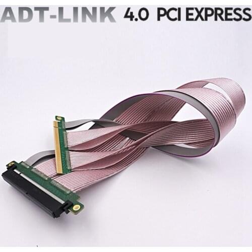 PCIe Riser Cable, 4.0 x16 PCI Express Riser Extender, Flexible High Speed 180 Degree GUP Riser Cable (30cm, 180°)