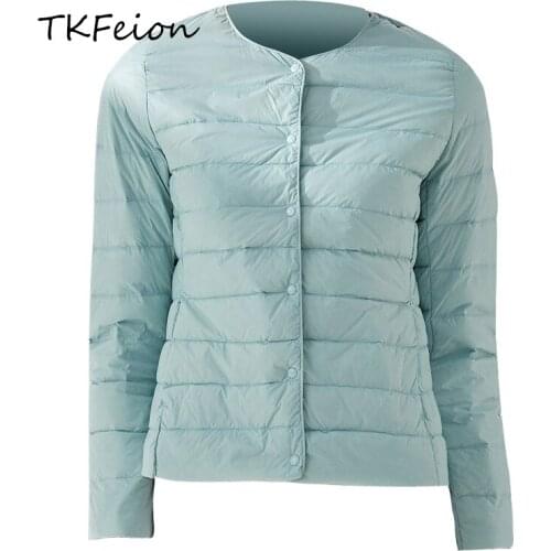 Ultra Light Duck Down Women Matt Fabric Lightweight Coat Warm Female Windbreaker Parka Womens Down Jackets Plus Size 4XL Coats