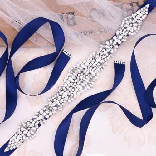 Rhinestone Belt Crystal Bridal Belt Sash handmade Diamond Delt Wedding Party Bride Belt For Dress Sash JY23FS In Stock