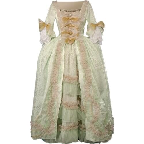 Cosplaydiy Princess Queeen GOWN England Court Party Carnival Dress Girls Women Dress Marie Antoinette Rococo Evening Party Dress