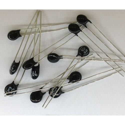100pcs/lot MF11-10K 103 5mm black round thermistor temperature minus 10% 3950K