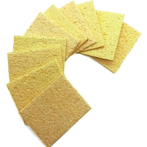 15pcs/set 50x35mm Solder Iron Tip Welding PCB Cleaning Pads Universal Soldering Iron Replacement Sponges