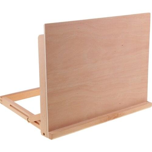 17x12.6'' ART Craft WORKSTATION WOODEN DRAWING BOARD ARTIST ADJUSTABLE EASEL