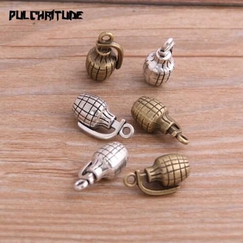 6pcs 9*10*18mm Charms 3D Bullet Two Color Eat Chicken Game Pendant Findings Accessories DIY Vintage Choker Necklace