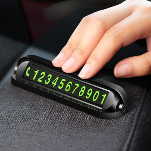 Car Temporary Parking Card Attraction Card With Aromatherapy Car Air Freshener Phone Number Card Plate Sticker