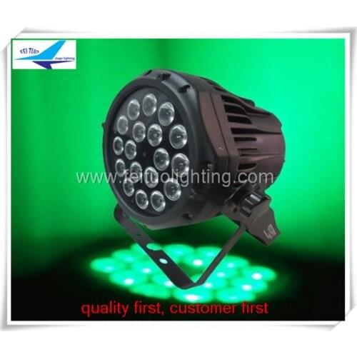Feituo 18x10w rgbw 4 in1 quad par led waterproof ip65 led par 64 stage effect lamp for DJ disco club party wedding bar