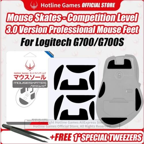 Hotline Games 3.0 Competition Level Mouse Skates Mouse Feet Pad Replacement Feet for Logitech G700S/G700 0.28mm/0.6mm Thickness