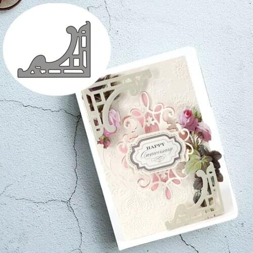 Square broder Carbon steel Cutting Dies Stencil Craft for DIY Creative Scrapbook Cut Stamps Dies Embossing Paper Birthday Card