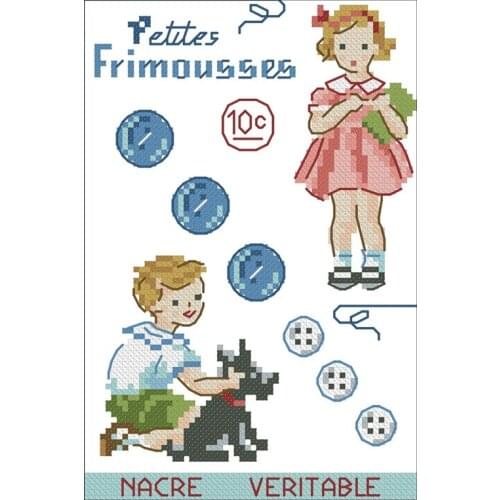 Genuine Product Egypt Long-staple Cotton Self-Made cross stitch kits Suite Magazine-GIRLS And Boy