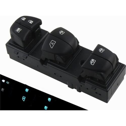 Ice Blue Light Electric Power Master Window Lifter Switch Control For Nissan Tiida 2011-2016 Altima Sylphy X-Trail Qashqai