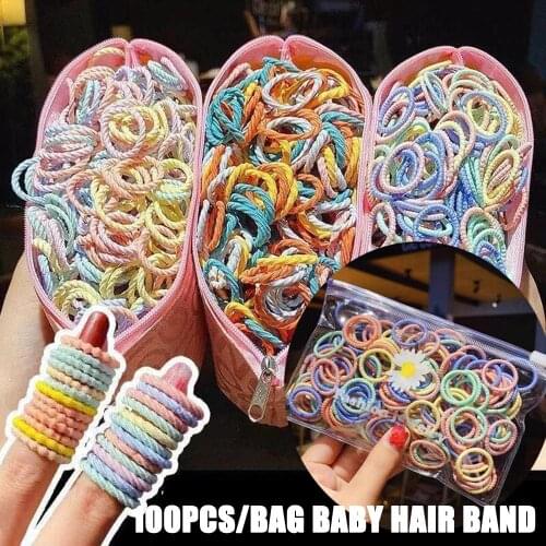 Rubber Hair Bands Hair Accesorries Hair Rope Ponytail Holder Children Hair Ties