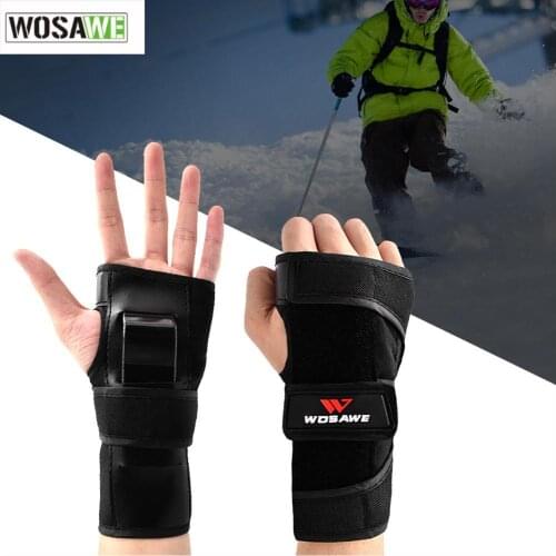 WOSAWE Skiing Wrist Support Hand Protection Roller Ski Wrist Support Palm Hand Roller Snowboarding Guard For Women Boy and Girl