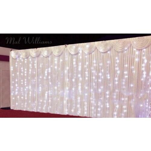 10ft x 20ft startlit Wedding Backdrop with Led Lights
