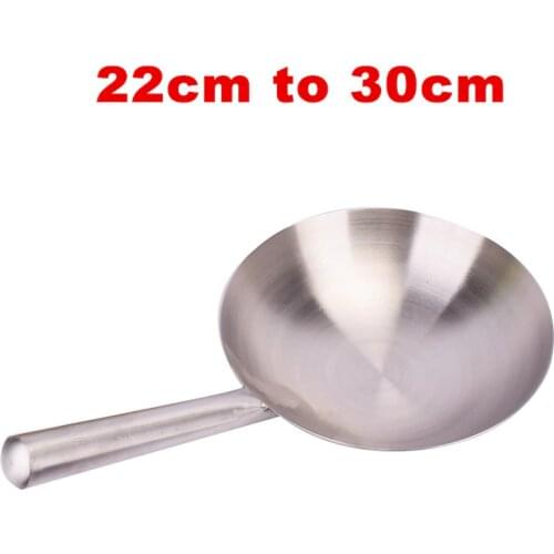 Thick Big pot ladle Stainless steel chef Cooking wok large soup spoon Kitchen frying pot shell Restaurant handle spoon Iron