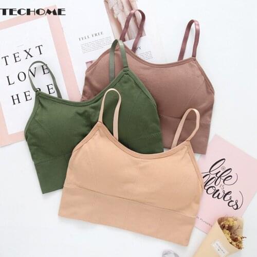 Tube Tops Korean Style Bralette Seamless Sports Bra Sexy Women Underwear Crop Top Bra Push Up Bra For Female Sexy Lingerie