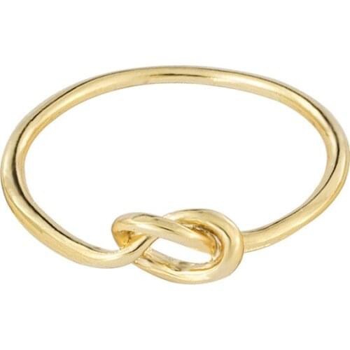 GORGEOUS TALE 2020 New Hot Sale Fashion Jewelry Dainty Charming Infinity Ring Gold Color Minimalist Design Women Rings 2019